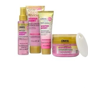 NEW! ONYX Professional Our Greatest Hits Bath Set, Winter Berry, 5 Piece